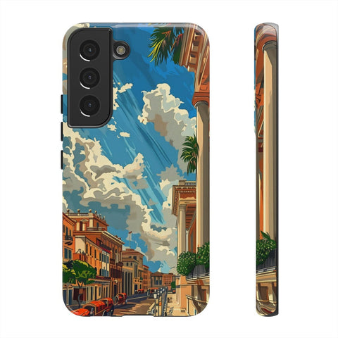 Galaxy S22 | S22 Plus | S22 Ultra | S23 | S23 Plus | S23 Ultra | S24 | S24 Plus | S24 Ultra– Chariot,Columns,Retro,Rome – front-and-side