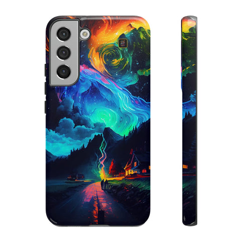 Galaxy S22 | S22 Plus | S22 Ultra | S23 | S23 Plus | S23 Ultra – Enchanted,Mountains,StarrySky,Vibrant – front-and-side
