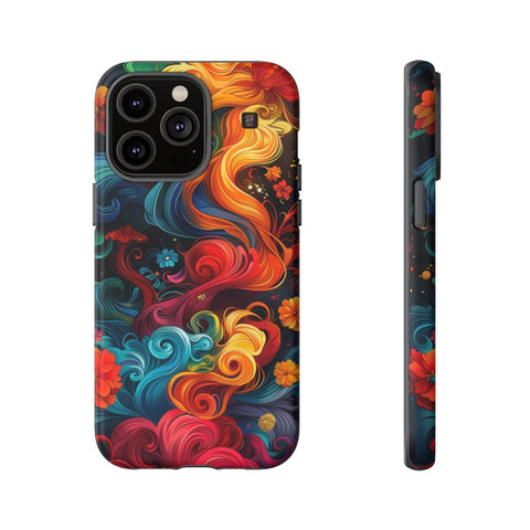 iPhone 14 | 14 Pro | 14 Plus | 14 Pro Max | 15 | 15 Pro | 15 Plus | 15 Pro Max – Colorburst,Energy,Floral,Fantasy – front-and-side