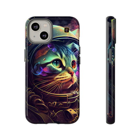 iPhone 14 | 14 Pro | 14 Plus | 14 Pro Max | 15 | 15 Pro | 15 Plus | 15 Pro Max– Astronaut,Cat,Galactic,Vibrant – front-and-side