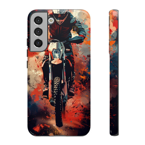 Galaxy S22 | S22 Plus | S22 Ultra | S23 | S23 Plus | S23 Ultra | S24 | S24 Plus | S24 Ultra – Dirtbike,Energy,Graffiti,Rider – front-and-side