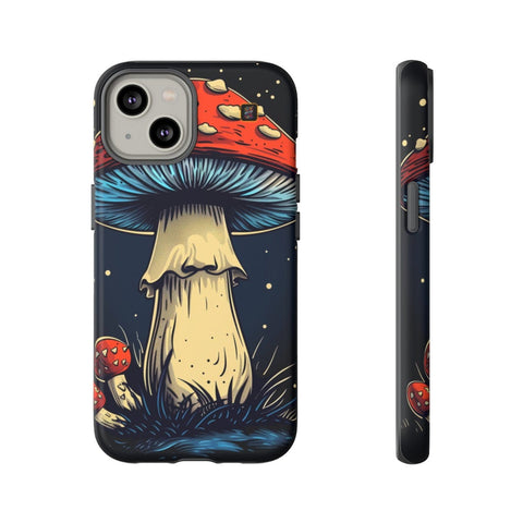 iPhone 14 | 14 Pro | 14 Plus | 14 Pro Max | 15 | 15 Pro | 15 Plus | 15 Pro Max – Enchanted,Fantasy,Mushroom,Whimsical – front-and-side
