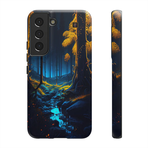 Galaxy S22 | S22 Plus | S22 Ultra | S23 | S23 Plus | S23 Ultra – Bioluminescence,Enchanted,Forest,Wonderland – front-and-side
