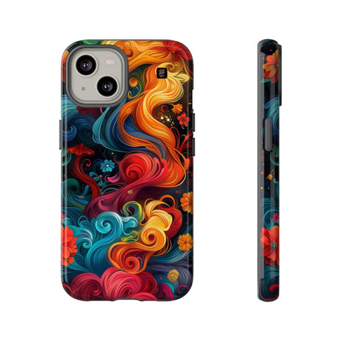 iPhone 14 | 14 Pro | 14 Plus | 14 Pro Max | 15 | 15 Pro | 15 Plus | 15 Pro Max– Colorburst,Energy,Floral,Fantasy – front-and-side