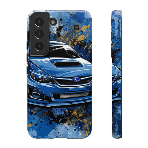 Galaxy S22 | S22 Plus | S22 Ultra | S23 | S23 Plus | S23 Ultra | S24 | S24 Plus | S24 Ultra– Artistic,Automobile,Blue,Impreza – front-and-side
