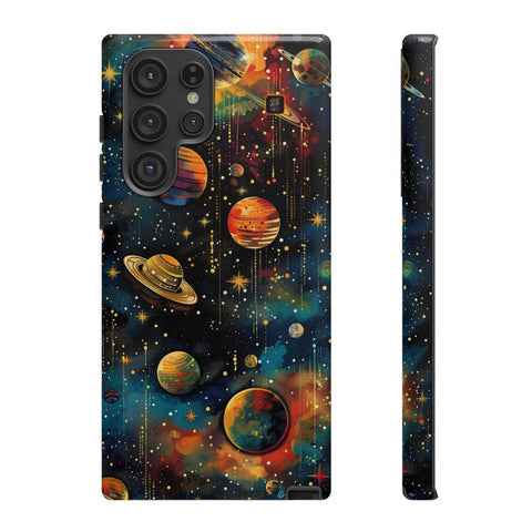Galaxy S22 | S22 Plus | S22 Ultra | S23 | S23 Plus | S23 Ultra | S24 | S24 Plus | S24 Ultra – Cosmic,Nebulae,Planets,Stars – front-and-side