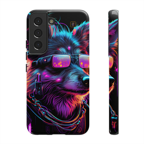Galaxy S22 | S22 Plus | S22 Ultra | S23 | S23 Plus | S23 Ultra– Cyberdog,Neon,Glasses,Sunglasses – front-and-side
