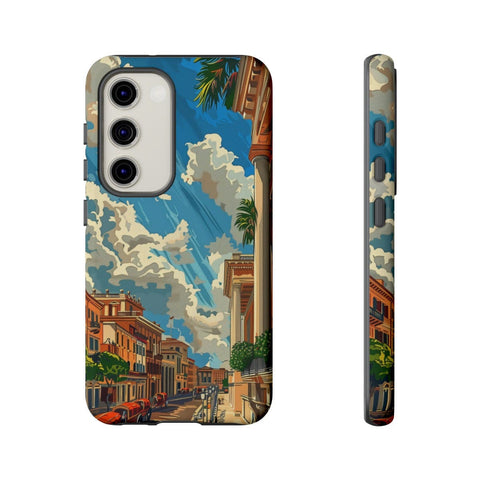 Galaxy S22 | S22 Plus | S22 Ultra | S23 | S23 Plus | S23 Ultra | S24 | S24 Plus | S24 Ultra – Chariot,Columns,Retro,Rome – front-and-side