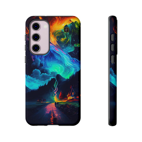 Galaxy S22 | S22 Plus | S22 Ultra | S23 | S23 Plus | S23 Ultra – Enchanted,Mountains,StarrySky,Vibrant – front-and-side