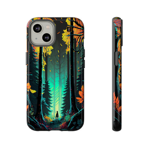 iPhone 14 | 14 Pro | 14 Plus | 14 Pro Max | 15 | 15 Pro | 15 Plus | 15 Pro Max– Autumn,Enchanted,Neon,Wilderness – front-and-side