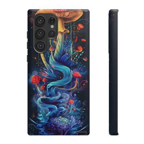 Galaxy S22 | S22 Plus | S22 Ultra | S23 | S23 Plus | S23 Ultra | S24 | S24 Plus | S24 Ultra – Festival,Mushrooms,Surreal,Whimsical – front-and-side