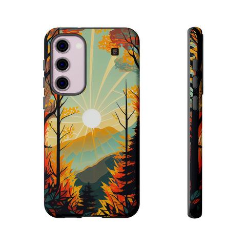 Galaxy S22 | S22 Plus | S22 Ultra | S23 | S23 Plus | S23 Ultra – Autumn,Majestic,Sunbeam,Trees – front-and-side