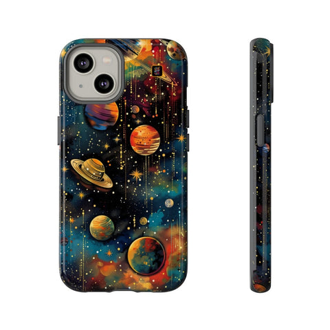 iPhone 14 | 14 Pro | 14 Plus | 14 Pro Max | 15 | 15 Pro | 15 Plus | 15 Pro Max– Cosmic,Nebulae,Planets,Stars – front-and-side