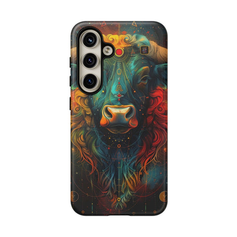Galaxy S22 | S22 Plus | S22 Ultra | S23 | S23 Plus | S23 Ultra | S24 | S24 Plus | S24 Ultra – Astrology,Bull,Colorful,Taurus – front