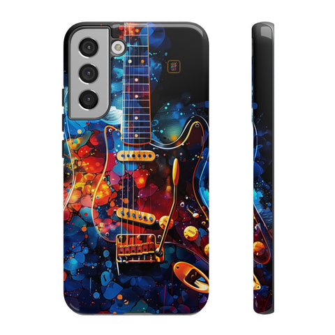 Galaxy S22 | S22 Plus | S22 Ultra | S23 | S23 Plus | S23 Ultra | S24 | S24 Plus | S24 Ultra – Abstract,ElectricGuitar,GraffitiArt,Vibrant – front-and-side
