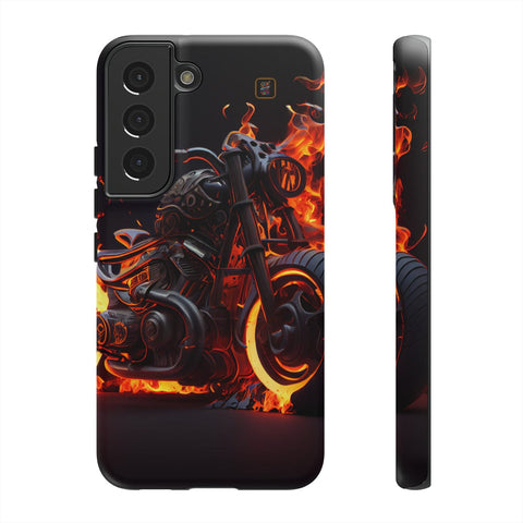 Galaxy S22 | S22 Plus | S22 Ultra | S23 | S23 Plus | S23 Ultra – Fiery,GhostRider,Motorcycle,Spectral – front-and-side