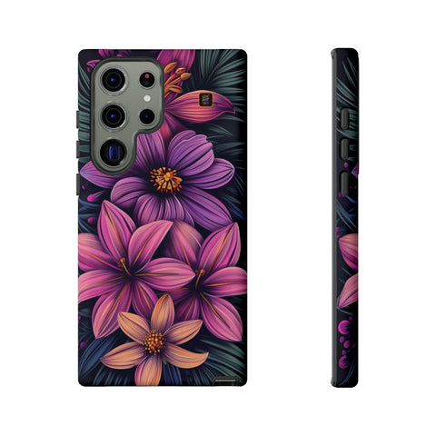 Galaxy S22 | S22 Plus | S22 Ultra | S23 | S23 Plus | S23 Ultra | S24 | S24 Plus | S24 Ultra – Colorful,FantasyFlowers,FloralPrint,Vibrant – front-and-side