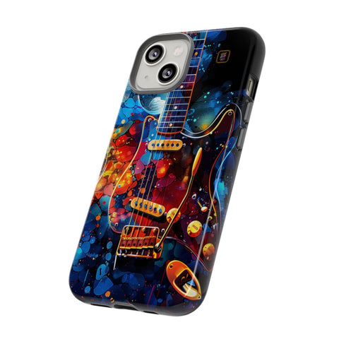 iPhone 14 | 14 Pro | 14 Plus | 14 Pro Max | 15 | 15 Pro | 15 Plus | 15 Pro Max– Abstract,ElectricGuitar,GraffitiArt,Vibrant – side