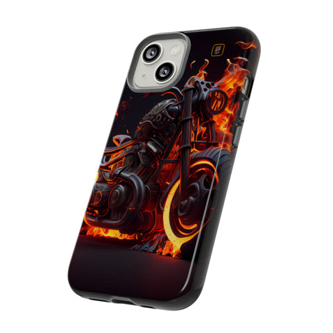 iPhone 14 | 14 Pro | 14 Plus | 14 Pro Max | 15 | 15 Pro | 15 Plus | 15 Pro Max– Fiery,GhostRider,Motorcycle,Spectral – side