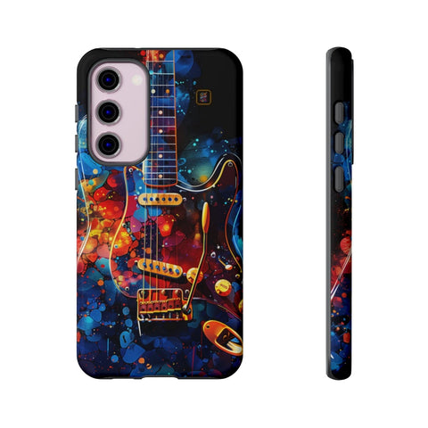 Galaxy S22 | S22 Plus | S22 Ultra | S23 | S23 Plus | S23 Ultra | S24 | S24 Plus | S24 Ultra – Abstract,ElectricGuitar,GraffitiArt,Vibrant – front-and-side
