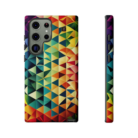 Galaxy S22 | S22 Plus | S22 Ultra | S23 | S23 Plus | S23 Ultra – Artwork,Colorburst,Mosaic,Rainbow – front-and-side