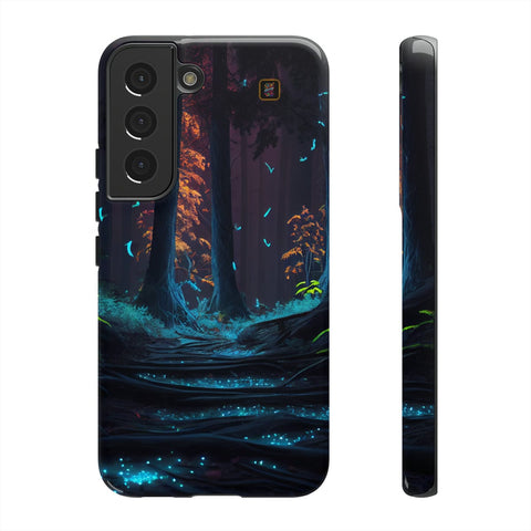 Galaxy S22 | S22 Plus | S22 Ultra | S23 | S23 Plus | S23 Ultra– Bioluminescent,Enchanted,Fantasy,Nightforest – front-and-side
