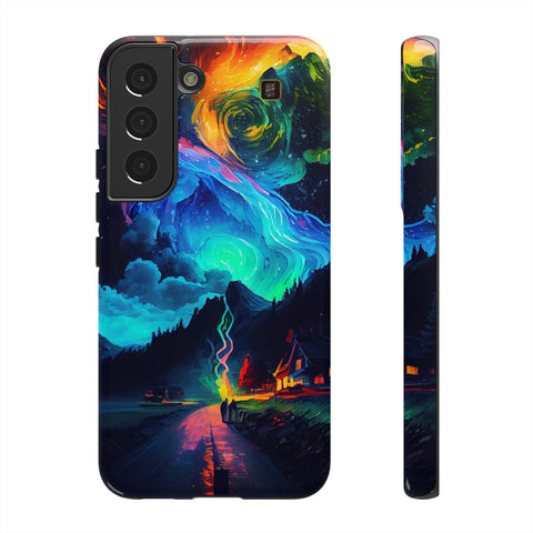 Galaxy S22 | S22 Plus | S22 Ultra | S23 | S23 Plus | S23 Ultra– Enchanted,Mountains,StarrySky,Vibrant – front-and-side