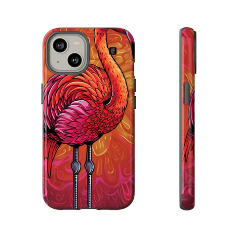 iPhone 14 | 14 Pro | 14 Plus | 14 Pro Max | 15 | 15 Pro | 15 Plus | 15 Pro Max– Colorful,Flamingo,Fantasy,Vibrant – front-and-side
