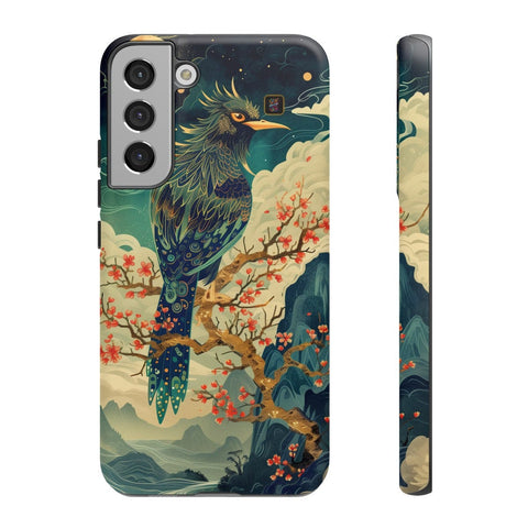 Galaxy S22 | S22 Plus | S22 Ultra | S23 | S23 Plus | S23 Ultra | S24 | S24 Plus | S24 Ultra – Bird,Fantasy,Moonlit,Mystical – front-and-side