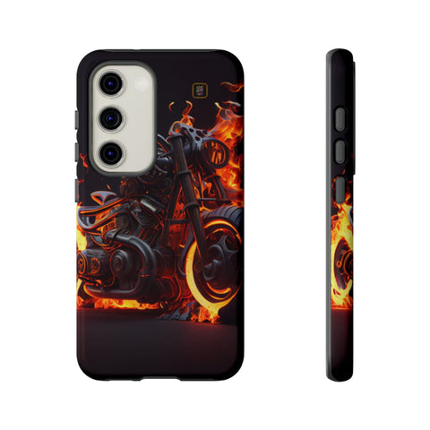 Galaxy S22 | S22 Plus | S22 Ultra | S23 | S23 Plus | S23 Ultra – Fiery,GhostRider,Motorcycle,Spectral – front-and-side