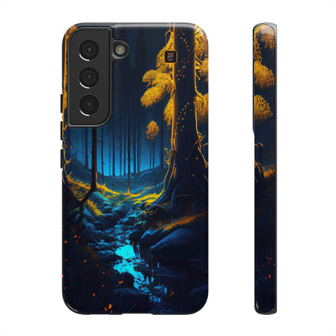 Galaxy S22 | S22 Plus | S22 Ultra | S23 | S23 Plus | S23 Ultra– Bioluminescence,Enchanted,Forest,Wonderland – front-and-side