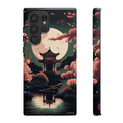 Galaxy S22 | S22 Plus | S22 Ultra | S23 | S23 Plus | S23 Ultra – CherryBlossoms,Enchanted,Lunar,Shrine – front-and-side