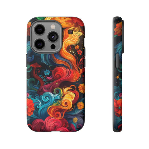 iPhone 14 | 14 Pro | 14 Plus | 14 Pro Max | 15 | 15 Pro | 15 Plus | 15 Pro Max – Colorburst,Energy,Floral,Fantasy – front-and-side