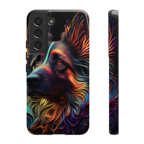 Galaxy S22 | S22 Plus | S22 Ultra | S23 | S23 Plus | S23 Ultra– Abstract,Artwork,Collie,Colors – front-and-side