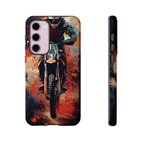 Galaxy S22 | S22 Plus | S22 Ultra | S23 | S23 Plus | S23 Ultra | S24 | S24 Plus | S24 Ultra – Dirtbike,Energy,Graffiti,Rider – front-and-side