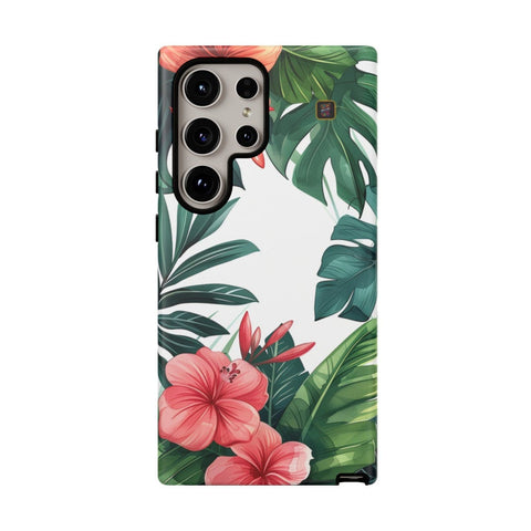 Galaxy S22 | S22 Plus | S22 Ultra | S23 | S23 Plus | S23 Ultra | S24 | S24 Plus | S24 Ultra – Botanical,Floral,Hibiscus,Tropical – front
