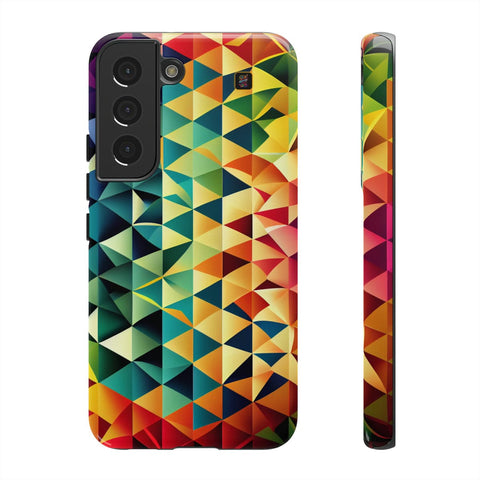 Galaxy S22 | S22 Plus | S22 Ultra | S23 | S23 Plus | S23 Ultra– Artwork,Colorburst,Mosaic,Rainbow – front-and-side