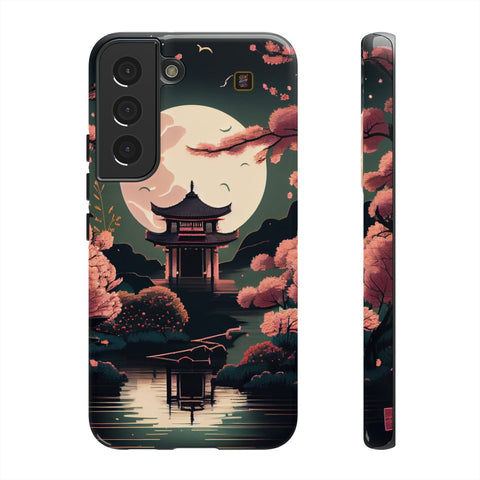 Galaxy S22 | S22 Plus | S22 Ultra | S23 | S23 Plus | S23 Ultra– CherryBlossoms,Enchanted,Lunar,Shrine – front-and-side