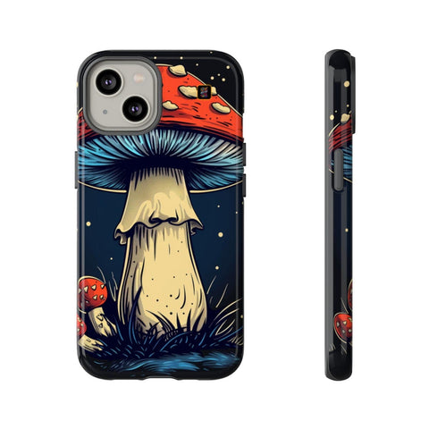 iPhone 14 | 14 Pro | 14 Plus | 14 Pro Max | 15 | 15 Pro | 15 Plus | 15 Pro Max– Enchanted,Fantasy,Mushroom,Whimsical – front-and-side