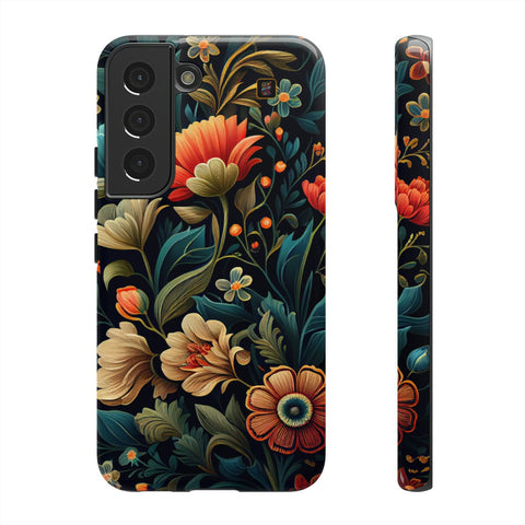 Galaxy S22 | S22 Plus | S22 Ultra | S23 | S23 Plus | S23 Ultra– Bouquet,Colorful,FloralDesign,GardenBliss – front-and-side