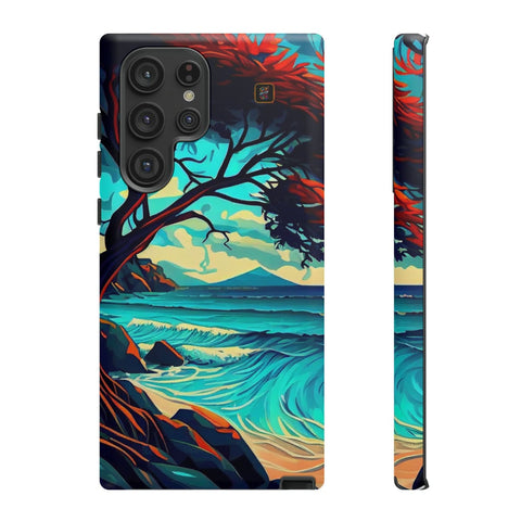Galaxy S22 | S22 Plus | S22 Ultra | S23 | S23 Plus | S23 Ultra – Beach,Enchanted,Seascape,Trees – front-and-side