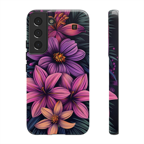 Galaxy S22 | S22 Plus | S22 Ultra | S23 | S23 Plus | S23 Ultra | S24 | S24 Plus | S24 Ultra– Colorful,FantasyFlowers,FloralPrint,Vibrant – front-and-side