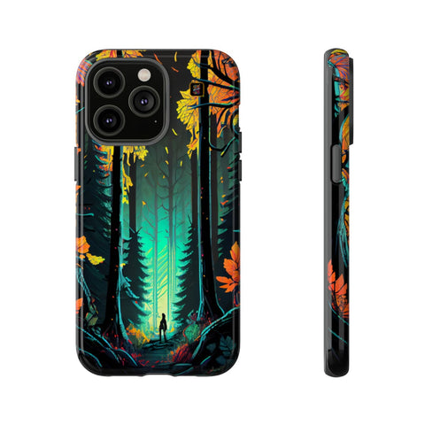 iPhone 14 | 14 Pro | 14 Plus | 14 Pro Max | 15 | 15 Pro | 15 Plus | 15 Pro Max – Autumn,Enchanted,Neon,Wilderness – front-and-side