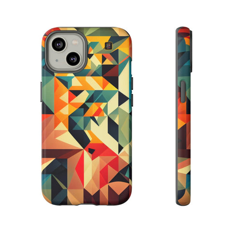 iPhone 14 | 14 Pro | 14 Plus | 14 Pro Max | 15 | 15 Pro | 15 Plus | 15 Pro Max – Abstract,Colorful,Geometric,Mosaic – front-and-side