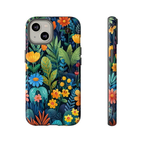 iPhone 14 | 14 Pro | 14 Plus | 14 Pro Max | 15 | 15 Pro | 15 Plus | 15 Pro Max– Enchanted,Flora,Playful,Vibrant – front-and-side